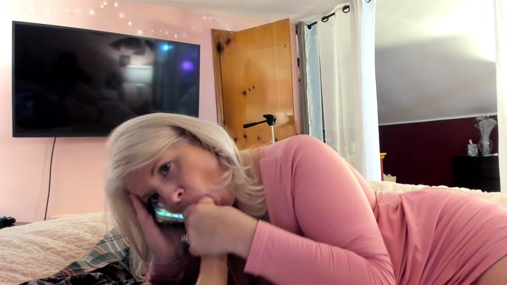 PaintedRose – Cheating Wife Sucks Son with Dad on Phone