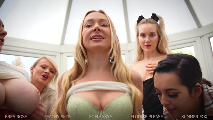 Sofie Skye, Brea Rose, Elouise Please, Summer Fox, Peachy Skye – Daddy Ruins Family Gathering