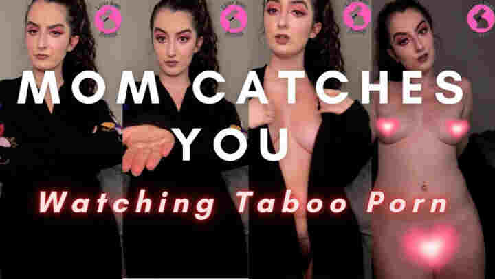 LittleBunnyB – Mommy Catches you Watching Taboo Porn