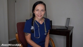 AimeeWavesXXX – Nurse Aimee Relieves Your Swollen Balls