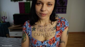 AimeeWavesXXX – Blowjob from your Free Use Cumslut Daughter